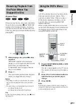 Предварительный просмотр 27 страницы Sony DAV-FC7 - Dvd Dream System Operating Instructions Manual