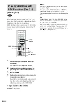 Предварительный просмотр 28 страницы Sony DAV-FC7 - Dvd Dream System Operating Instructions Manual