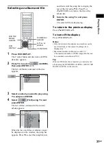 Предварительный просмотр 31 страницы Sony DAV-FC7 - Dvd Dream System Operating Instructions Manual