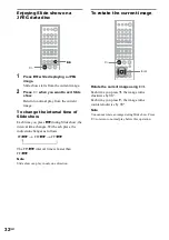 Предварительный просмотр 32 страницы Sony DAV-FC7 - Dvd Dream System Operating Instructions Manual