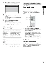 Предварительный просмотр 35 страницы Sony DAV-FC7 - Dvd Dream System Operating Instructions Manual