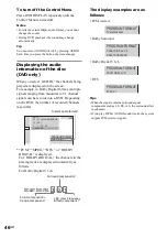 Предварительный просмотр 46 страницы Sony DAV-FC7 - Dvd Dream System Operating Instructions Manual