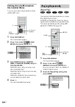 Предварительный просмотр 36 страницы Sony DAV-FC8 - Dvd Dream System Operating Instructions Manual