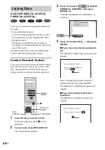 Предварительный просмотр 54 страницы Sony DAV-FC9 - Dvd Dream System Operating Instructions Manual