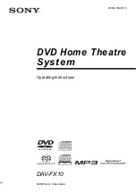 Sony DAV-FX10 - Dvd Dream System Operating Instructions Manual предпросмотр