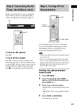 Предварительный просмотр 27 страницы Sony DAV-FX10 - Dvd Dream System Operating Instructions Manual