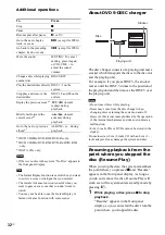 Предварительный просмотр 32 страницы Sony DAV-FX10 - Dvd Dream System Operating Instructions Manual