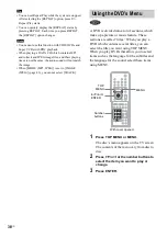 Предварительный просмотр 36 страницы Sony DAV-FX10 - Dvd Dream System Operating Instructions Manual