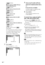 Предварительный просмотр 48 страницы Sony DAV-FX10 - Dvd Dream System Operating Instructions Manual