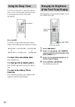 Предварительный просмотр 70 страницы Sony DAV-FX10 - Dvd Dream System Operating Instructions Manual