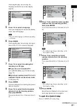 Предварительный просмотр 37 страницы Sony DAV-FX100W - Wireless Dvd Dream System Operating Instructions Manual