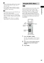 Предварительный просмотр 45 страницы Sony DAV-FX100W - Wireless Dvd Dream System Operating Instructions Manual