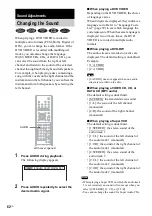 Предварительный просмотр 62 страницы Sony DAV-FX100W - Wireless Dvd Dream System Operating Instructions Manual