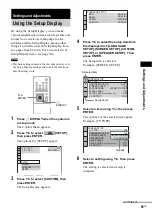 Предварительный просмотр 81 страницы Sony DAV-FX100W - Wireless Dvd Dream System Operating Instructions Manual