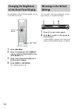 Предварительный просмотр 76 страницы Sony DAV-FX80 - Dvd Dream System Operating Instructions Manual