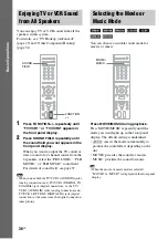 Предварительный просмотр 36 страницы Sony DAV FX900W - DVD Dream System Home Theater Operating Instructions Manual