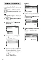 Предварительный просмотр 78 страницы Sony DAV FX900W - DVD Dream System Home Theater Operating Instructions Manual