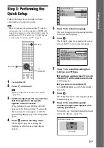 Предварительный просмотр 21 страницы Sony DAV-HDX274 - Bravia Theater System Operating Instructions Manual