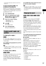 Preview for 31 page of Sony DAV-HDX274 - Bravia Theater System Operating Instructions Manual