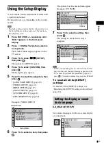 Preview for 45 page of Sony DAV-HDX274 - Bravia Theater System Operating Instructions Manual