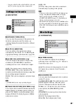 Preview for 49 page of Sony DAV-HDX274 - Bravia Theater System Operating Instructions Manual