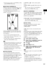 Предварительный просмотр 51 страницы Sony DAV-HDX274 - Bravia Theater System Operating Instructions Manual