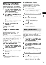 Preview for 53 page of Sony DAV-HDX274 - Bravia Theater System Operating Instructions Manual