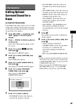 Preview for 59 page of Sony DAV-HDX274 - Bravia Theater System Operating Instructions Manual