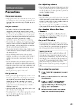 Preview for 67 page of Sony DAV-HDX274 - Bravia Theater System Operating Instructions Manual