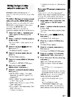 Preview for 35 page of Sony DAV-HDX285 - Bravia Theater Home System Operating Instructions Manual