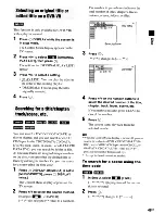 Preview for 49 page of Sony DAV-HDX285 - Bravia Theater Home System Operating Instructions Manual