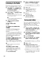 Preview for 68 page of Sony DAV-HDX285 - Bravia Theater Home System Operating Instructions Manual