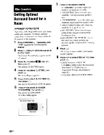 Preview for 80 page of Sony DAV-HDX285 - Bravia Theater Home System Operating Instructions Manual