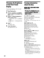 Preview for 86 page of Sony DAV-HDX285 - Bravia Theater Home System Operating Instructions Manual