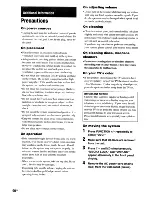 Preview for 90 page of Sony DAV-HDX285 - Bravia Theater Home System Operating Instructions Manual