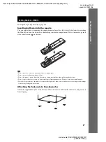 Preview for 9 page of Sony DAV-HDX500/I - Dvd Home Theater System Operating Instructions Manual