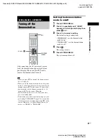 Preview for 27 page of Sony DAV-HDX500/I - Dvd Home Theater System Operating Instructions Manual