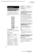 Preview for 42 page of Sony DAV-HDX500/I - Dvd Home Theater System Operating Instructions Manual