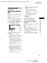 Preview for 51 page of Sony DAV-HDX500/I - Dvd Home Theater System Operating Instructions Manual