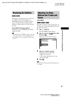 Preview for 57 page of Sony DAV-HDX500/I - Dvd Home Theater System Operating Instructions Manual