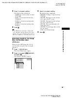 Preview for 63 page of Sony DAV-HDX500/I - Dvd Home Theater System Operating Instructions Manual