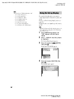 Preview for 86 page of Sony DAV-HDX500/I - Dvd Home Theater System Operating Instructions Manual