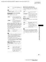 Preview for 91 page of Sony DAV-HDX500/I - Dvd Home Theater System Operating Instructions Manual