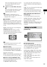 Preview for 71 page of Sony DAV HDX678WF - BRAVIA 5.1 Channel 1000W DVD Home Theater System Operating Instructions Manual