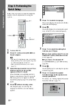 Предварительный просмотр 22 страницы Sony DAV-HDX900W Operating Manual