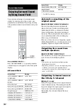 Предварительный просмотр 38 страницы Sony DAV-HDX900W Operating Manual