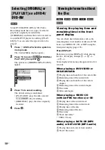 Предварительный просмотр 50 страницы Sony DAV-HDX900W Operating Manual