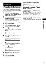 Предварительный просмотр 61 страницы Sony DAV-HDX900W Operating Manual