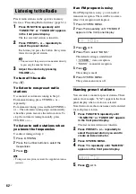 Предварительный просмотр 62 страницы Sony DAV-HDX900W Operating Manual