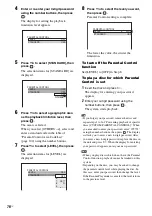 Предварительный просмотр 76 страницы Sony DAV-HDX900W Operating Manual